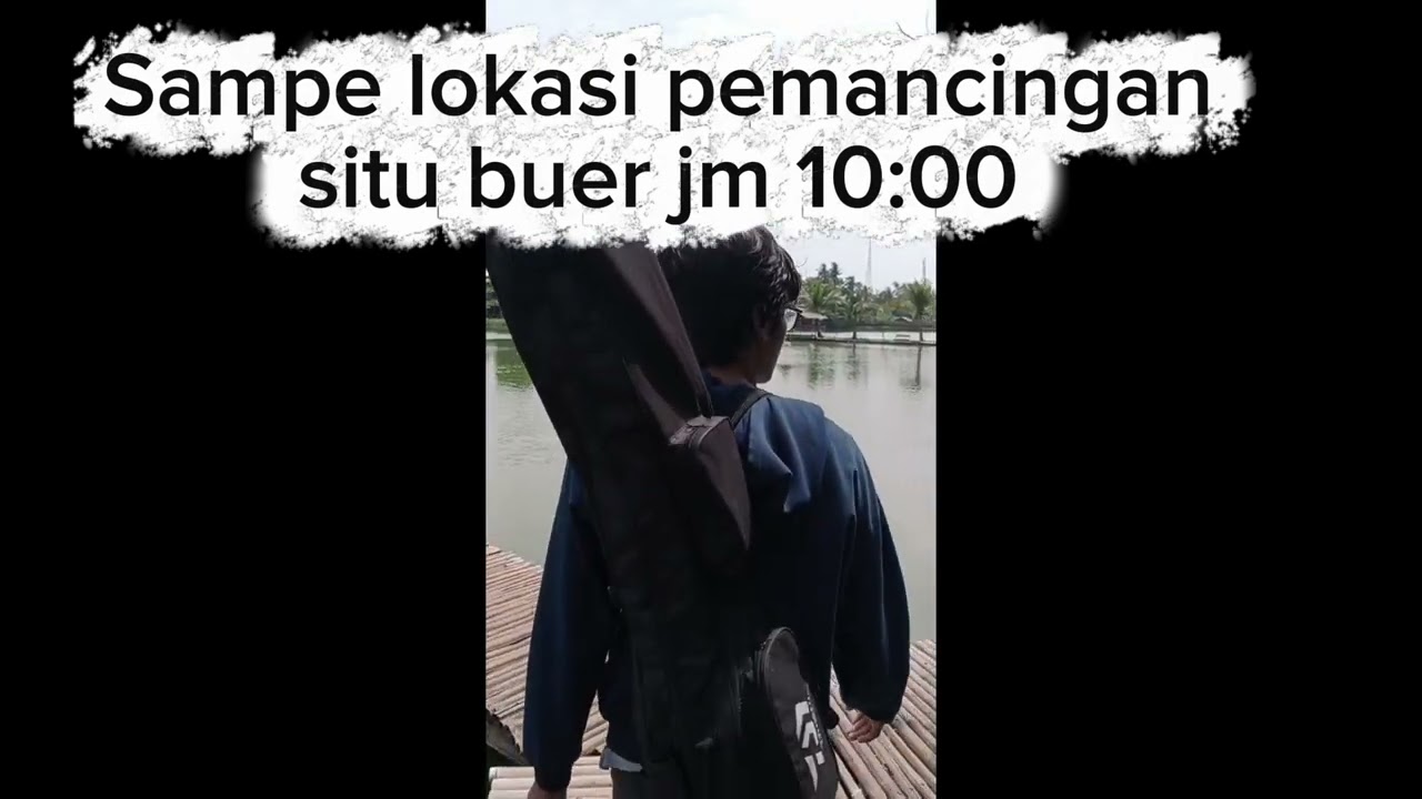 Mancing ikan patin di pemancingan situ buer