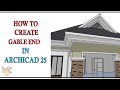 GABLE END IN ARCHICAD