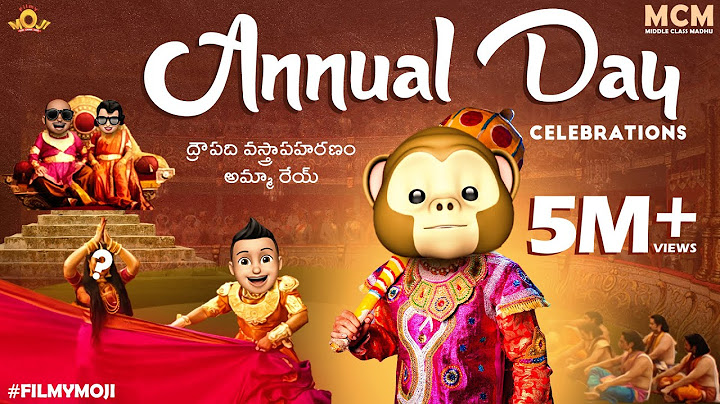 Filmymoji || Annual Day Celebrations || Middle Class Madhu || Draupadhi  Vastrapaharanam  || MCM