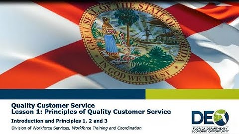 Customer Service: Lesson 1 -  Principles of Quality Customer Service