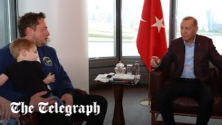 Elon Musk takes son Lil X to meet Tayyip Erdogan Resimi