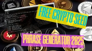 Free Crypto Seed Phrase Generator 2025 | Secure Wallet Tool (No Internet Needed!)