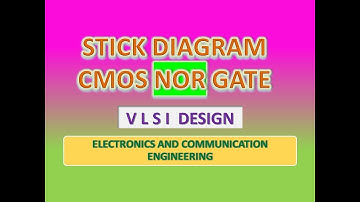 Stick Diagram for CMOS NOR  Gate