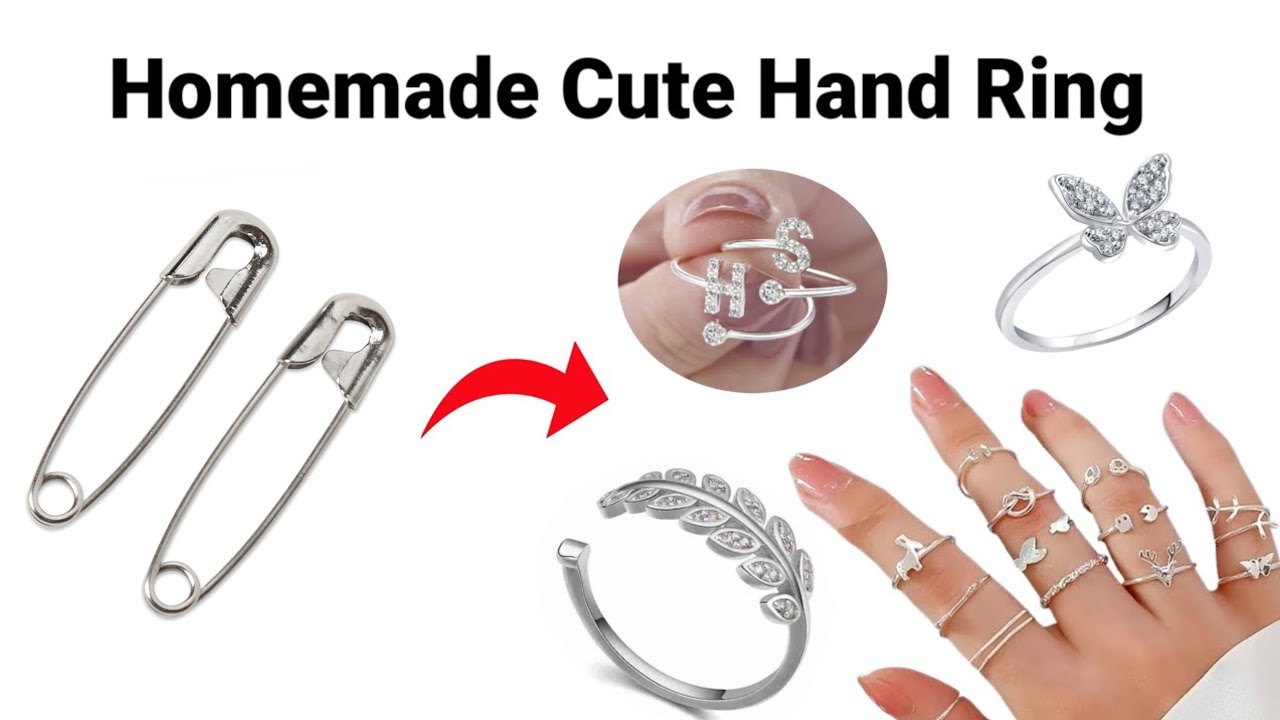Matching Homemade Rings DIY Homemade Cute Love Rings/How to make Rings at home/Couple Ring/Ring ...