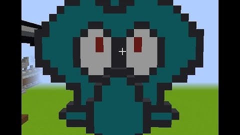 Easy Squidward Statue Building Minecraft | Minecraft Tutorial