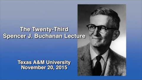 2015 Buchanan Lecture: Bill Marcuson: Katrina in Your Rearview Mirror