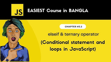 Ternary Operator and If else in JavaScript | Bangla tutorial of JavaScript #3.2  @decreativen ​