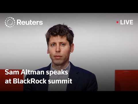LIVE: Sam Altman speaks at BlackRock's US Infrastructure Summit