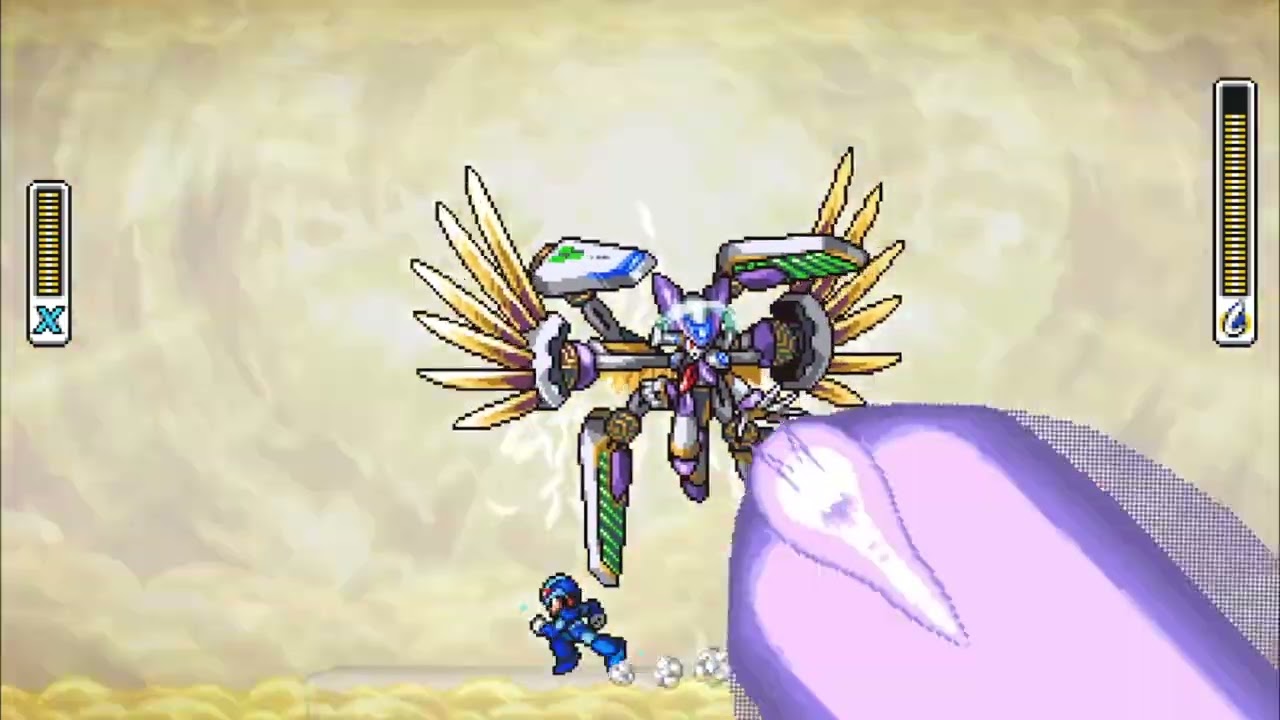 Mega Man X8 Demake - Sigma & Lumine Boss Fight (No Damage, Buster Only, No Upgrades)