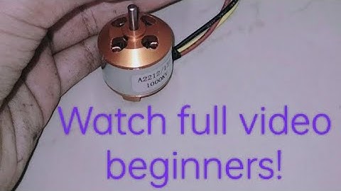 1000kv 13T bldc motor with simonk 30A esc- full speed test and tutorial. Watch full video!