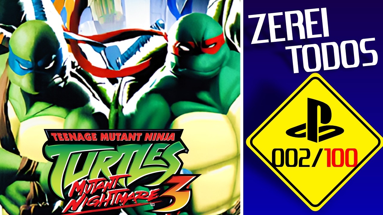 おのた 3タイトル ZERANDO TODOS os JOGOS de PS2 - Teenage Mutant Ninja Turtles 3