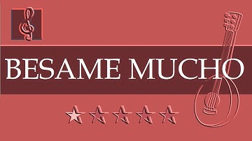 Mandolin & Guitar Duet - Bésame Mucho (Sheet Music - Guitar Chords)