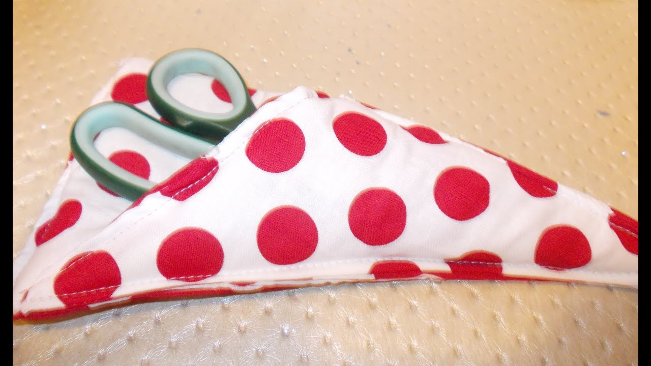 Scissor pouch, easy sew - YouTube