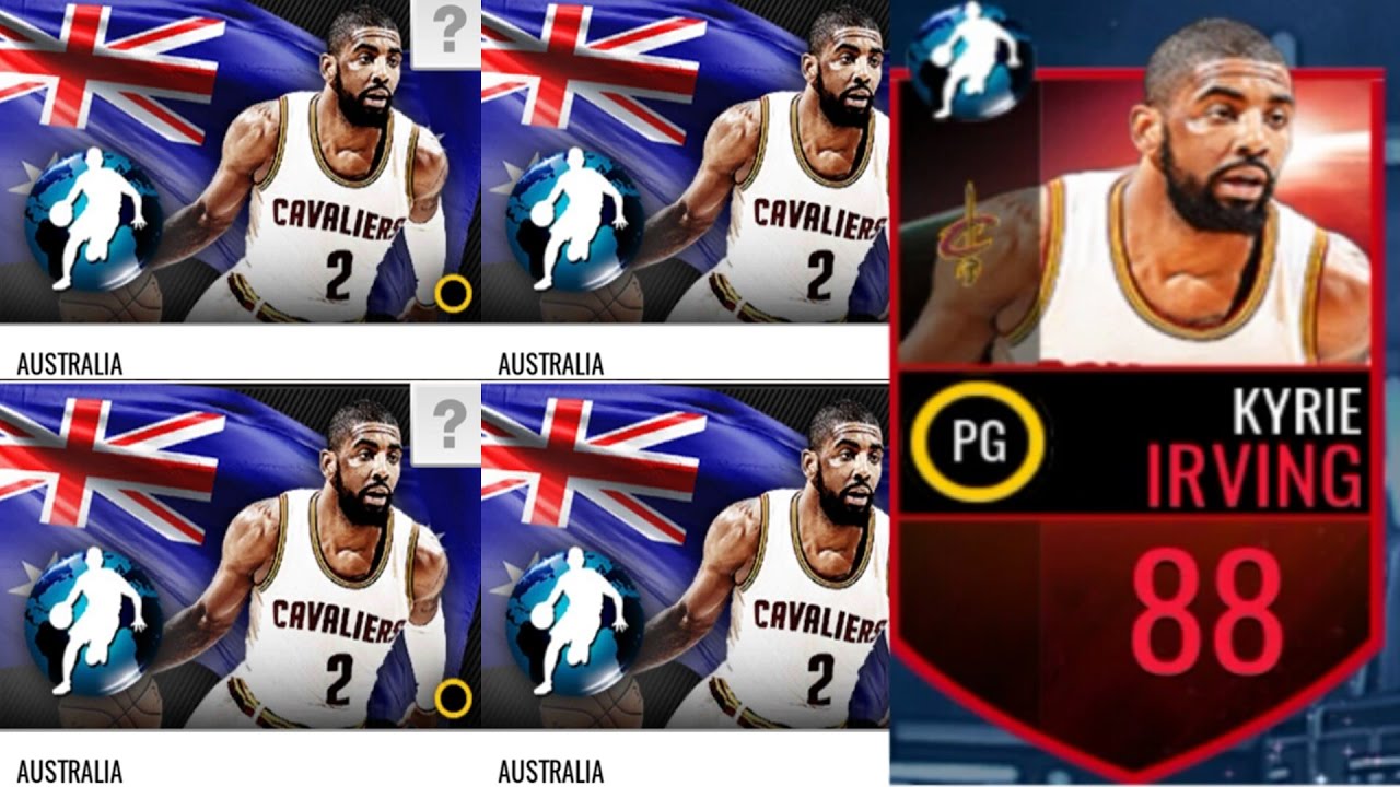 KYRIE IRVING 88 ovr - INTERNATIONAL PLAYER ( AUSTRALIA) - NBA LIVE Mobile - FaceCAM