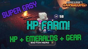 EASY! Unlimited XP, Emeralds & Gear Farm in Minecraft Dungeons