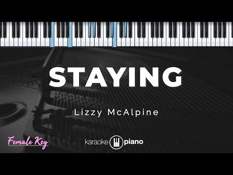 Staying - Lizzy McAlpine | KARAOKE PIANO - FEMALE KEY