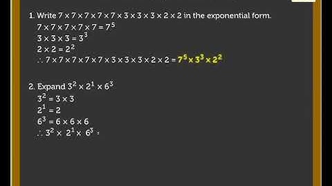 Exponential Notation Index Or Power - Maths For kids | Lets Discover | Grade 6 | Periwinkle