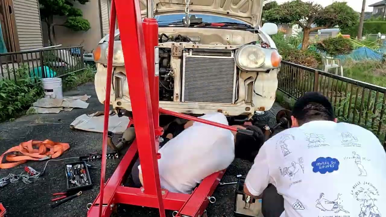 スズキアルトワークスエンジン載せ替えRTA - YouTube
