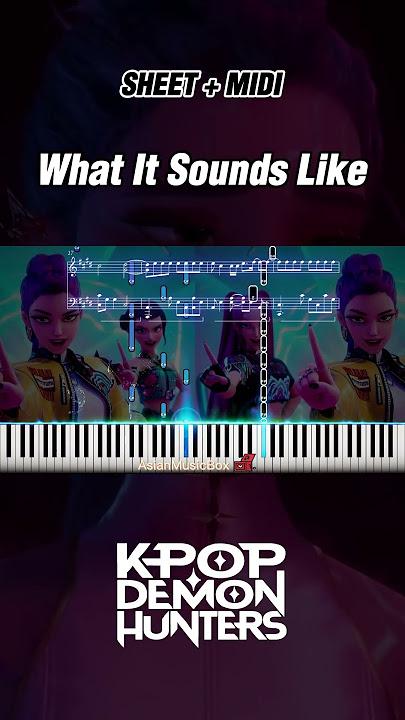 HUNTRIX 'What It Sounds Like' (KPop Demon Hunters OST) | Piano Tutorial & Sheet Music