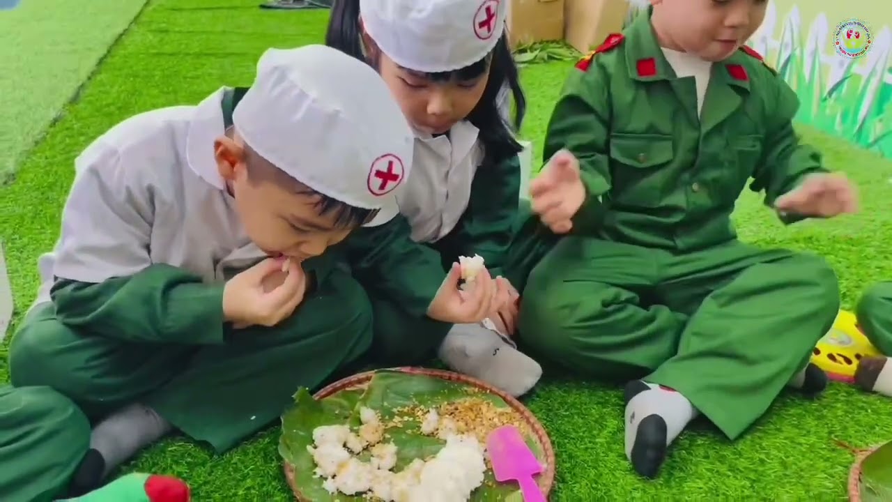 Bé vui làm chiến sĩ tí hon - Khối 5 tuổi