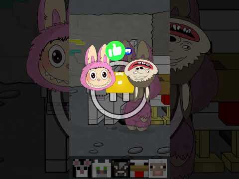 Labubu Vs Lafufu in Minecraft Mob Match 2 : Tetris from pets !