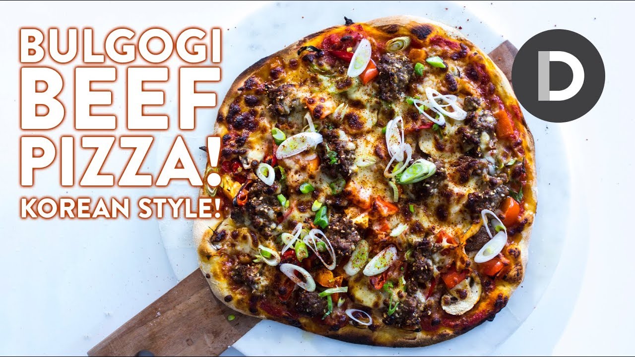 bulgogi beef pizza korean pizza recipe youtube