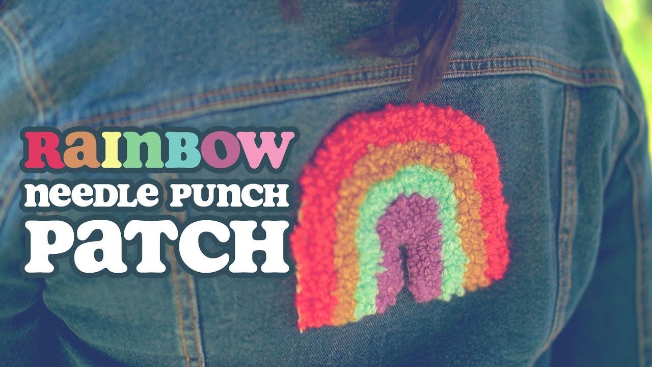 Punch Needle Rainbow Applique Tutorial ⋆ Dream a Little Bigger