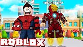 Roblox 2 Player Superhero Tycoon With My Little Brother