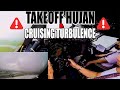 COCKPIT VIEW - TAKEOFF HUJAN LAGI & CRUISING TURBULENCE