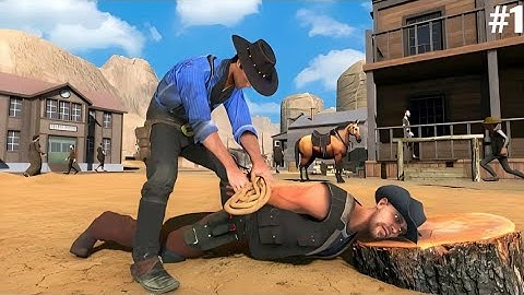 wild west cowboy gunfighter gameplay part 01 (android/ios)