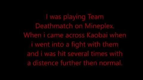 Hacker in Team Deathmatch on Mineplex (Kaobai)