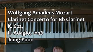 Piano Part- Mozart, Clarinet Concerto for Bb Clarinet, K.622, II. Adagio (♩=46)