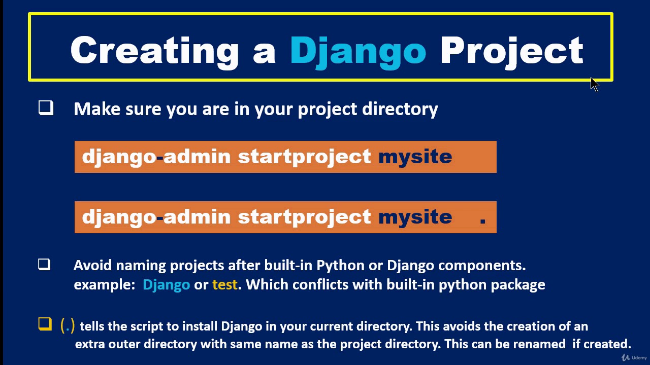 3 Creating a Django Project - YouTube