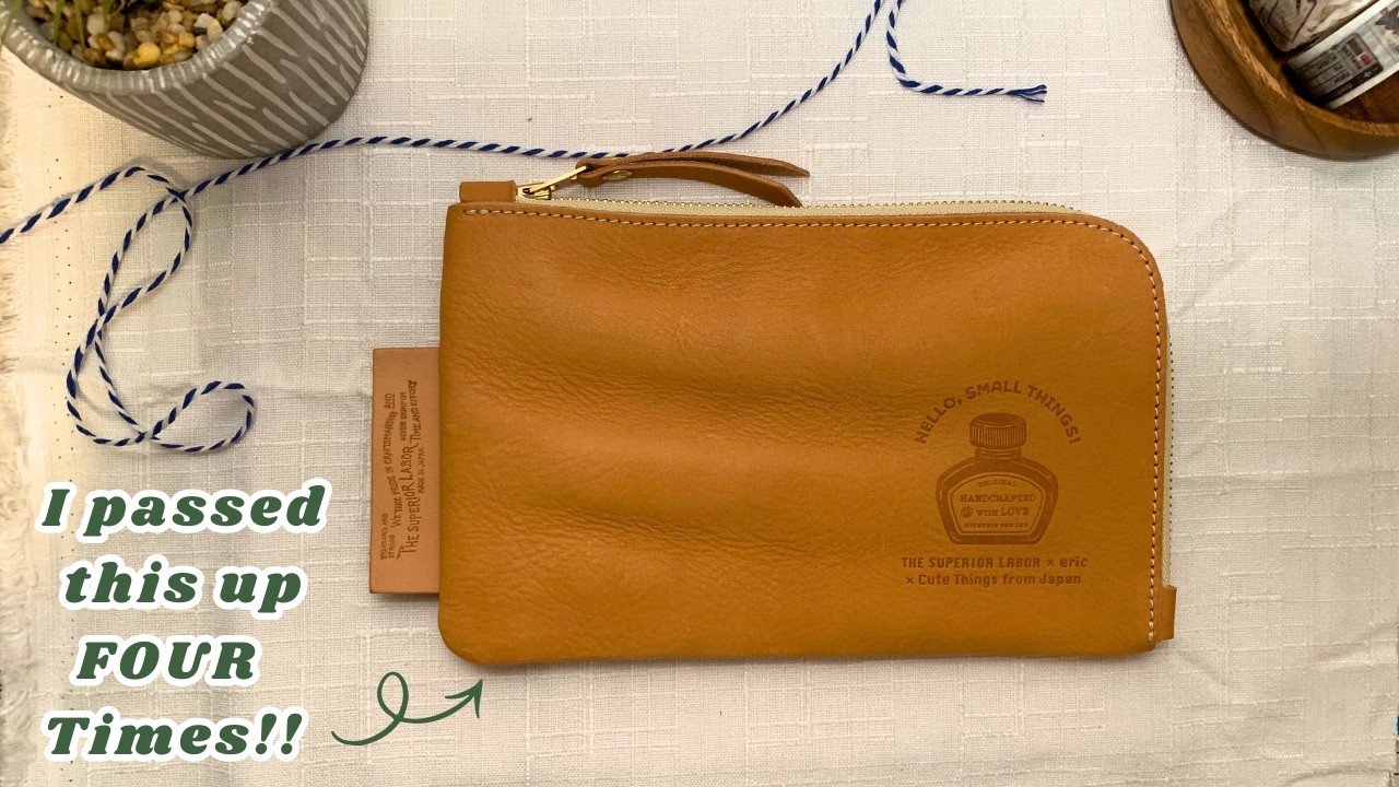 Unboxing The Superior Labor Leather Utility Pouch (Collaboration w
