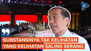 Jokowi Nilai Debat Capres Kurang Substantif, Justru Saling Menyerang