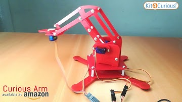 Curious Arm (SG90 Servo Robotic Arm) Demo