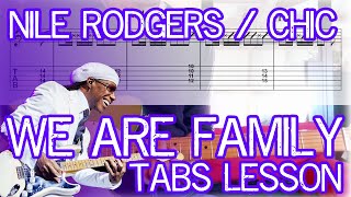 Video thumbnail of "We Are Family [TABS lesson guitar cover]"