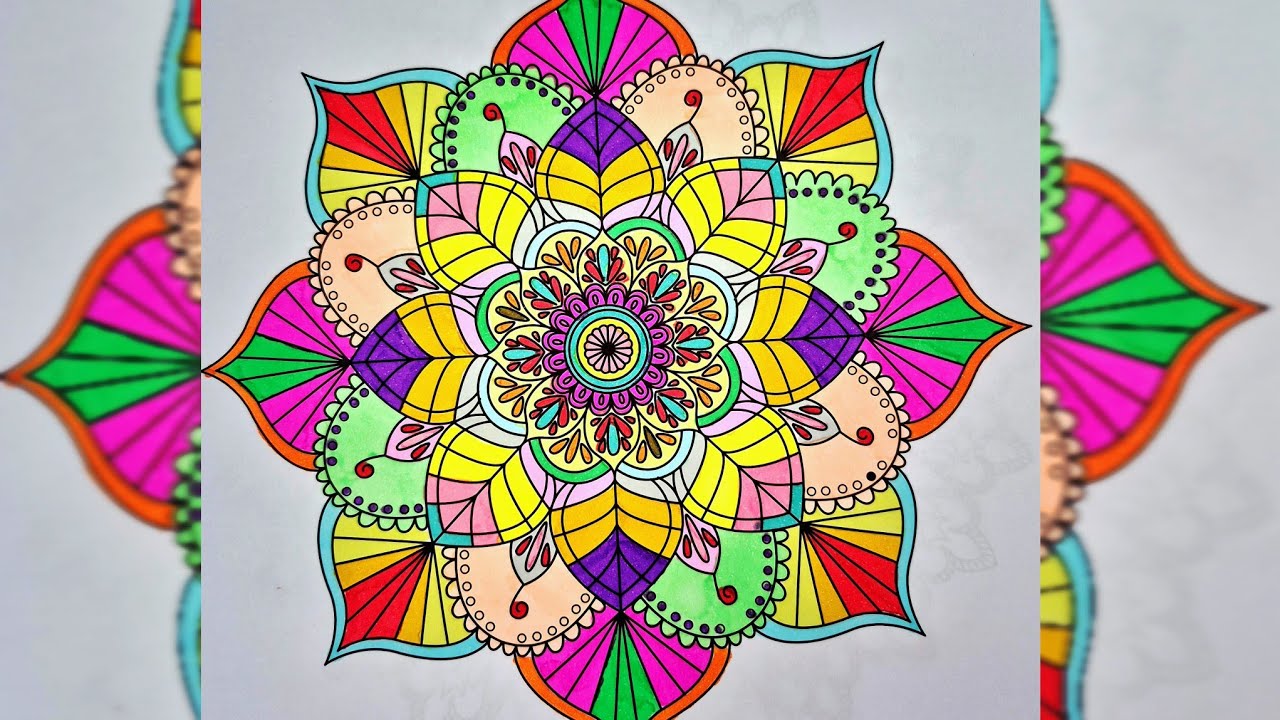 Relax Your Mind with Mandala Art | Deep Calm & Stress Relief🌈🌸