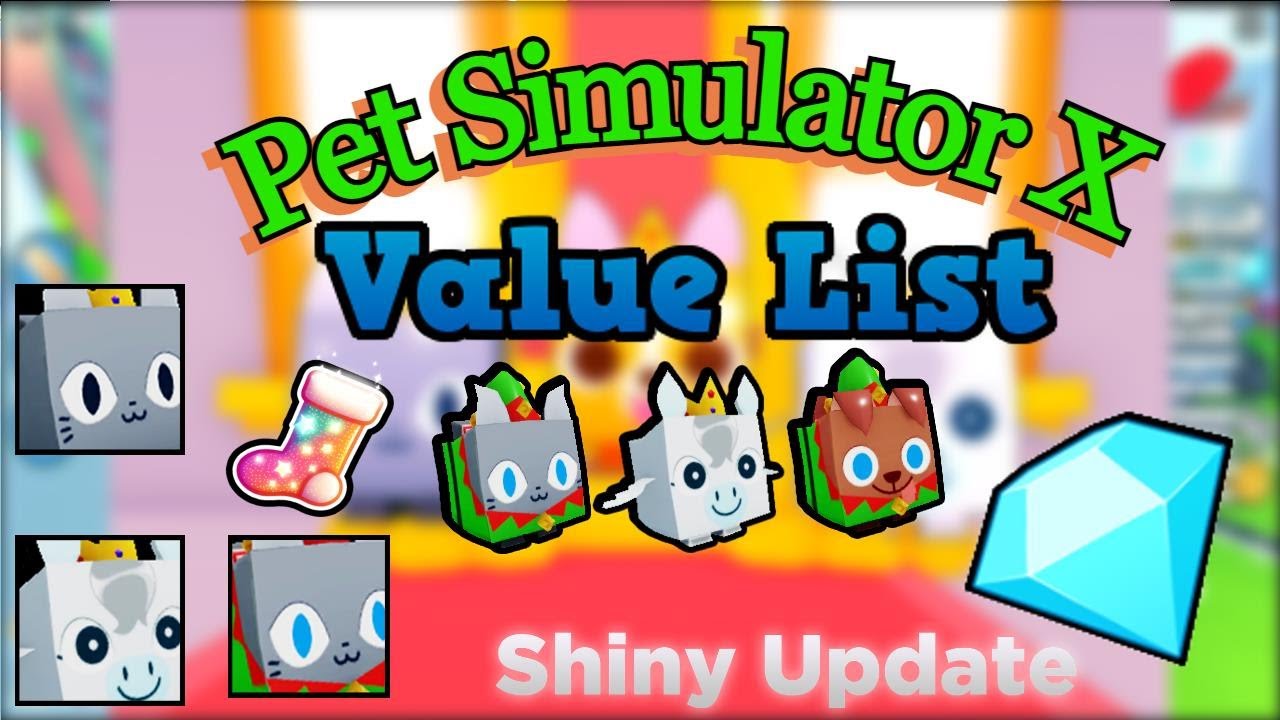 Shiny Golden Exclusive Pets  Pet Sim X  PSX Value List  PSX Value List