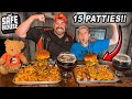 Safehouses 15patty oomg mission impossible burger challenge in milwaukee