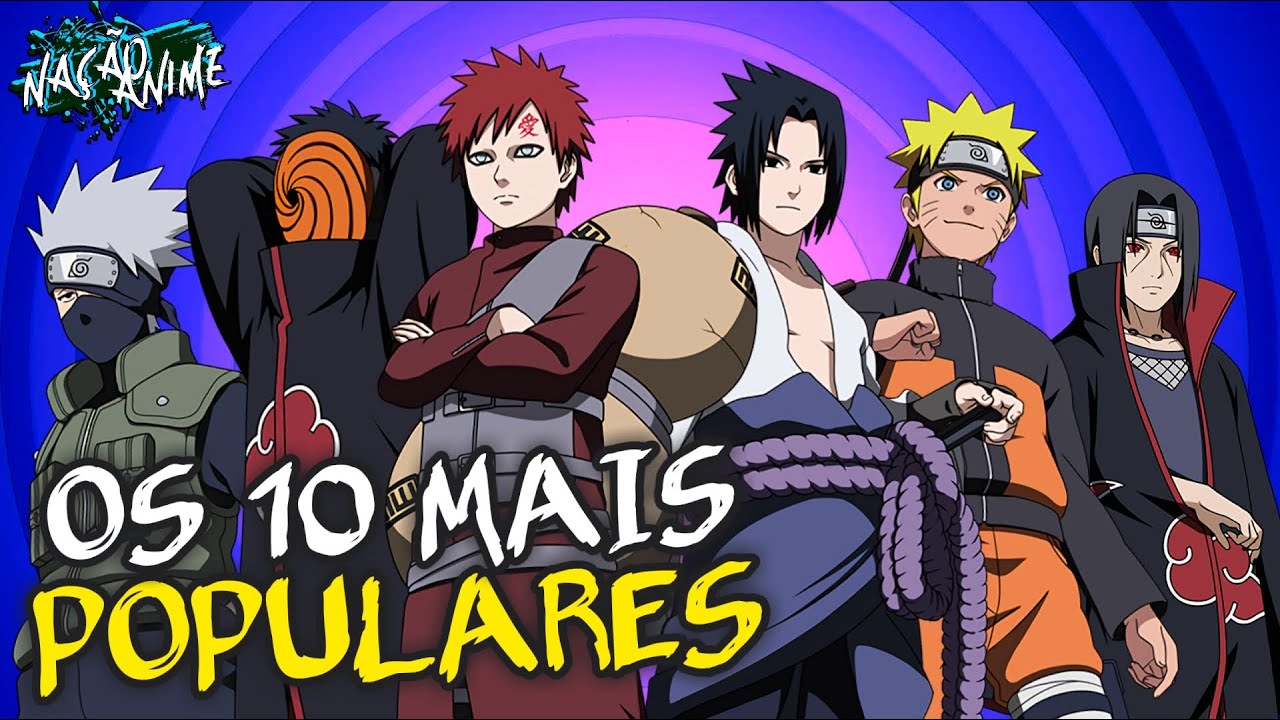 Descubra quais são os personagens de Naruto mais populares