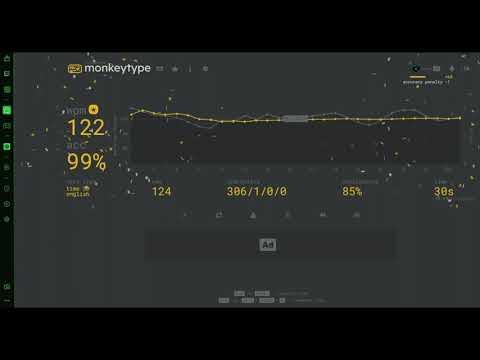 124 WPM  monkeytype.com