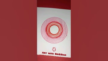 Simple Spirograph design Satisfying ASMR Video #ytshorts #shorts #viral #art #asmr