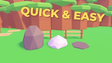 How to Make 3 Super Easy Rock Models For Roblox Studio (Blender)