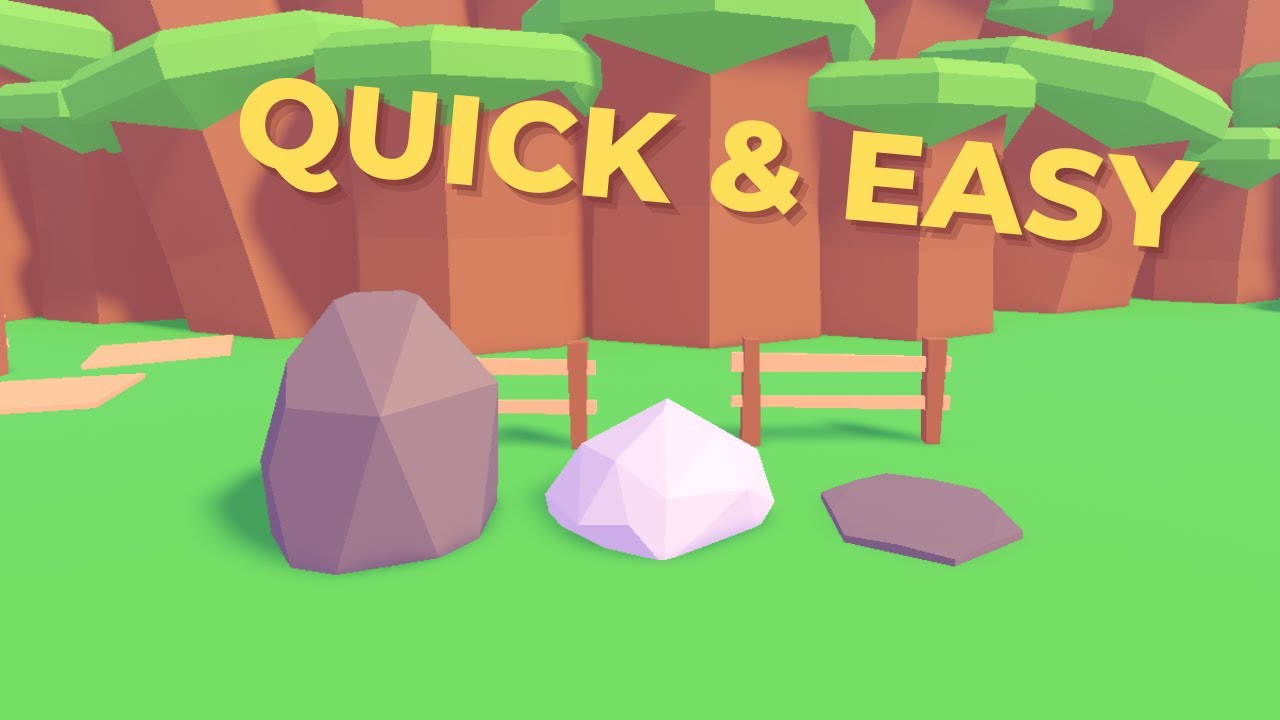 Basic Roblox Rocks How to Make 3 Super Easy Rock Models For Roblox Studio (Blender) - YouTube