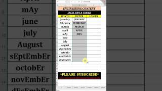UPPER and LOWER Excel Functions Breakdown #exceltips #excel #ytshorts #shorts #tutorial