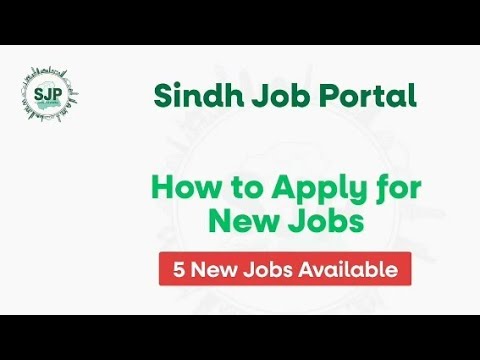 How to Apply for New Jobs on Sindh Job Portal (SJP)! Works & Services ...
