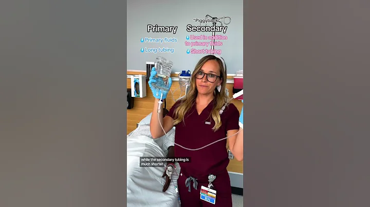 Primary VS. Secondary Tubing #nursingnotes #nurseinthemaking #nursingschool