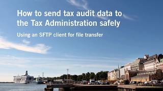 How to send tax audit data: Using an SFTP client