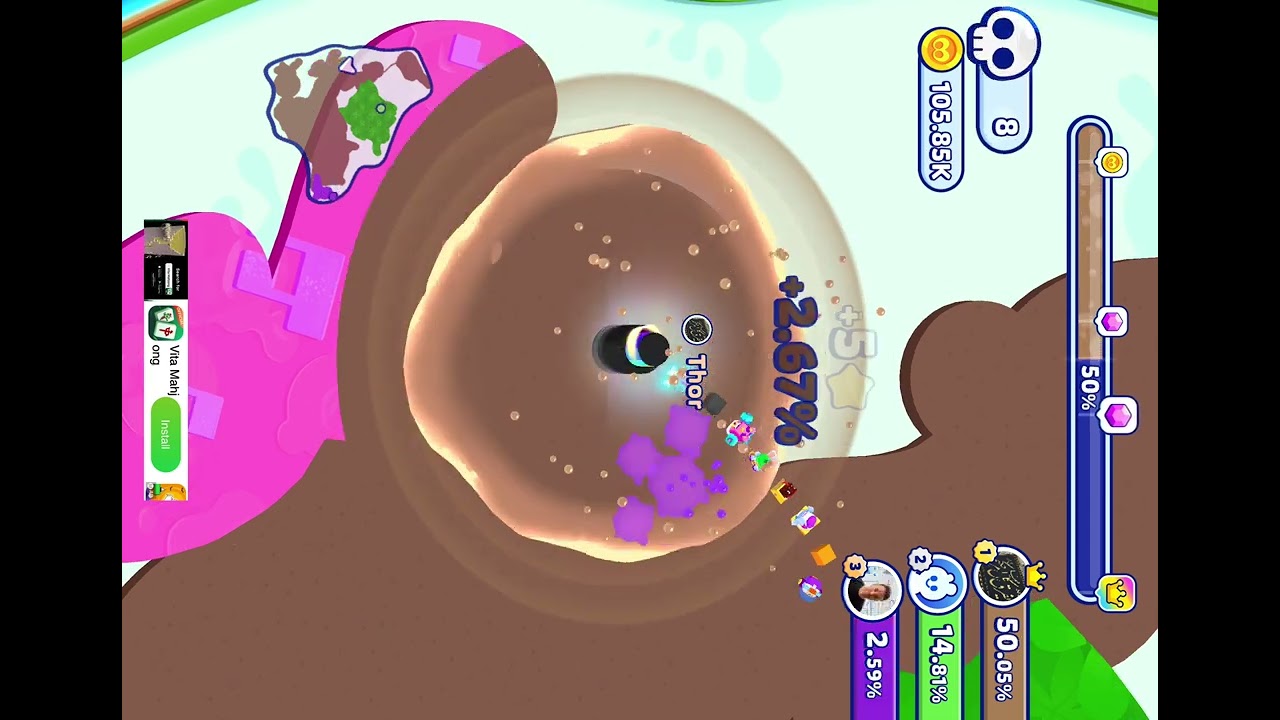 Playing paper.io2 like a pro